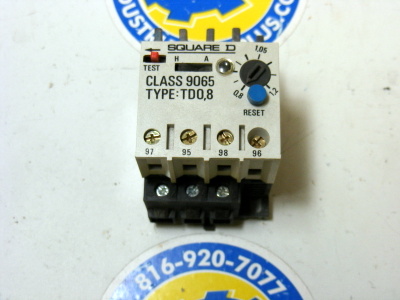 <b>Square D - </b>9065-TD0.8 Thermal Overload Relay Series B